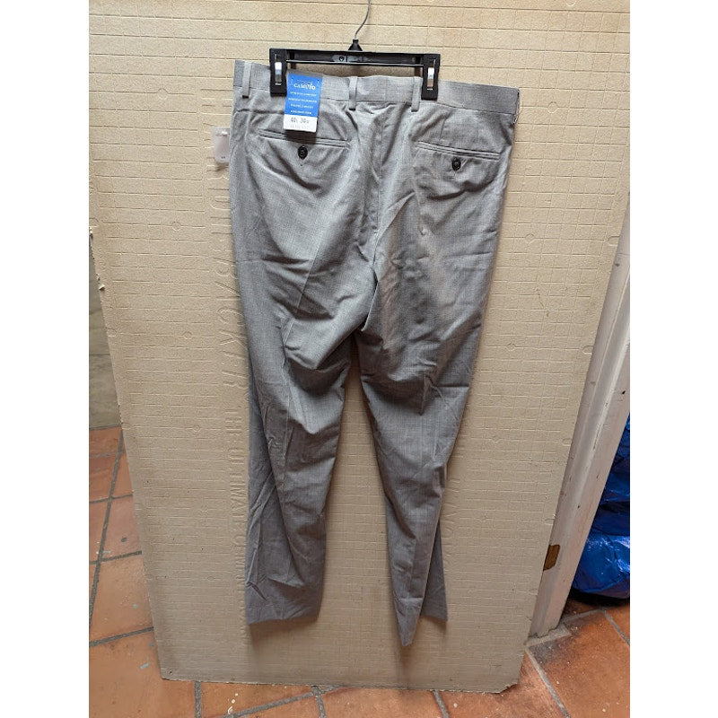 Vince Camuto Size 34" waist 40" Inseam Mens Flat Front Gray Wool Dress Pants