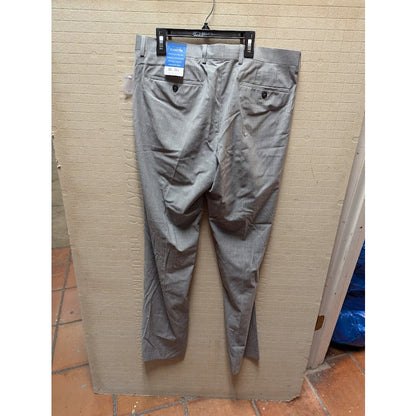 Vince Camuto Size 34" waist 40" Inseam Mens Flat Front Gray Wool Dress Pants