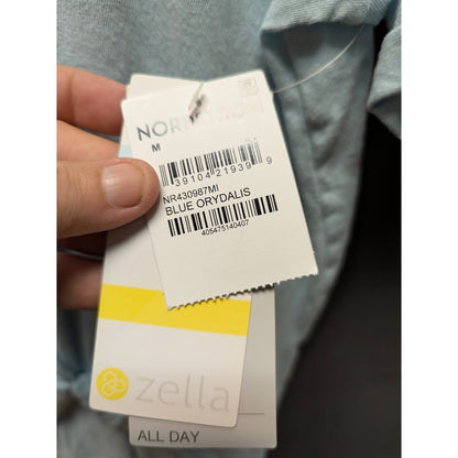 Zella Girls baby blue twist front Medium Tee Shirt Super Soft