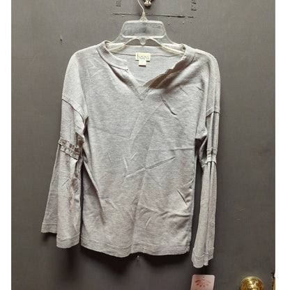 Baea XS Thermal Blouse waffle knit  grey NEW