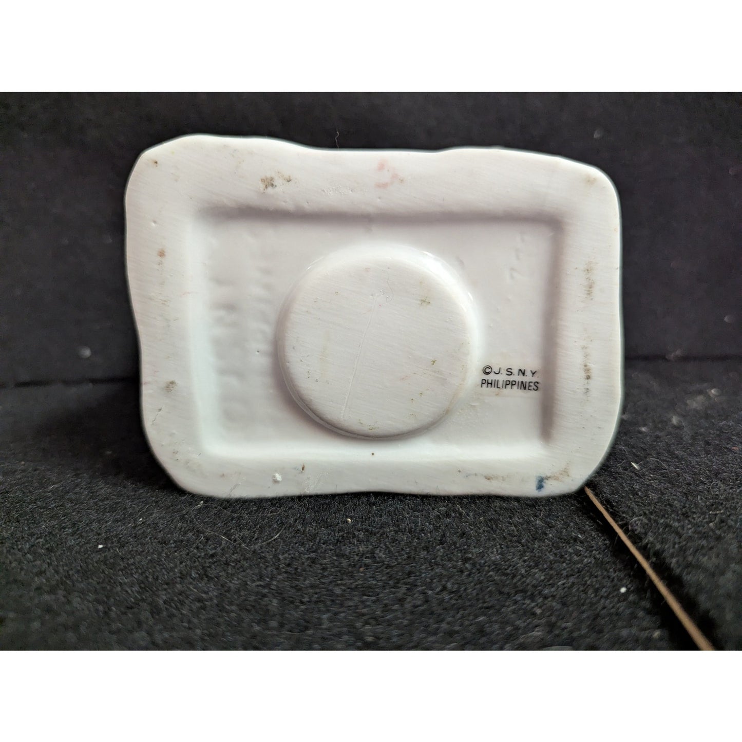 Vintage J.S.N.Y. Ceramic Christmas Village House Tea Light Holder