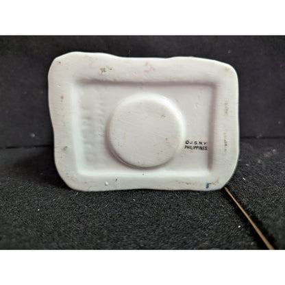 Vintage J.S.N.Y. Ceramic Christmas Village House Tea Light Holder