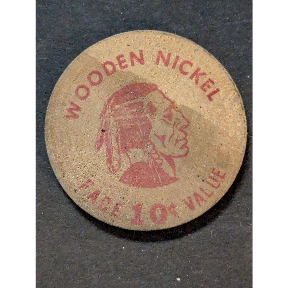 Vintage 1959 First National Bank Snohomish WA Wooden Nickel Token Americana Coin
