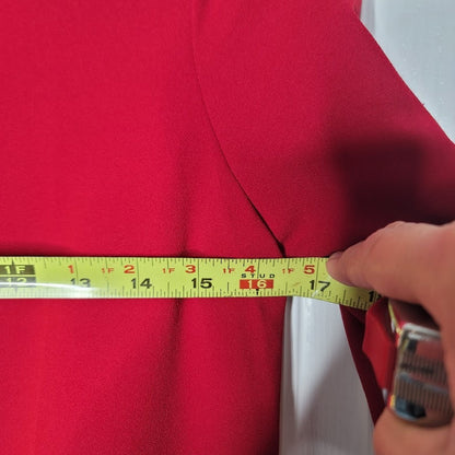 Tabula Rasa Italy NEW Red Black detail Dress Size 40 Eu US 8 Long SleeveCareer