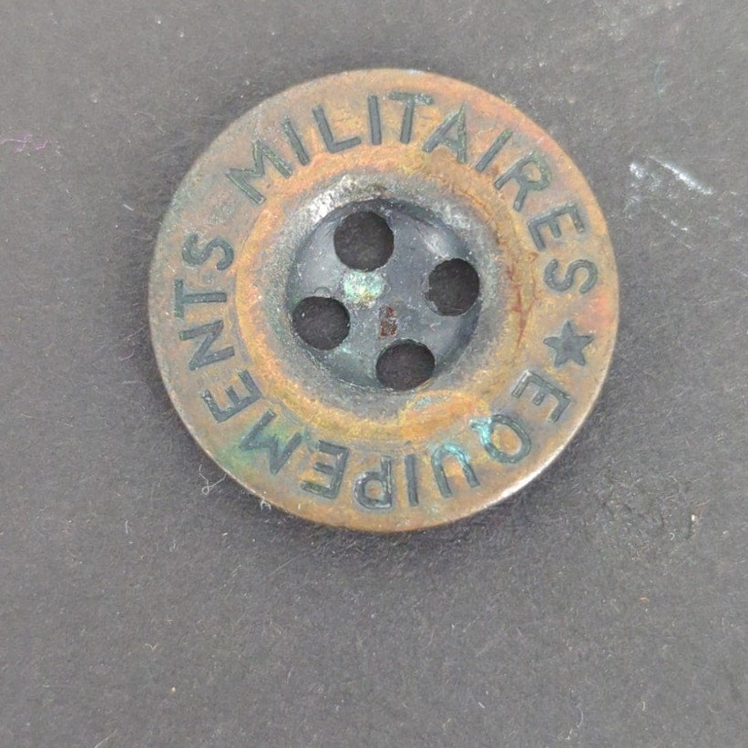 LOT of 10 Antique Vintage Victorian Brass Mixed Materials Buttons ESTATE FIND D