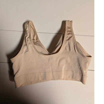 Wacoal Nude Seamless Padded Bralette Sports Bra Size XL 40