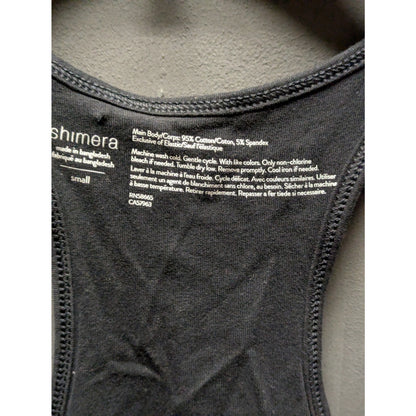 Shimera NWT Black Seamless Activewear Tank Top Small Racerback Sleeveless