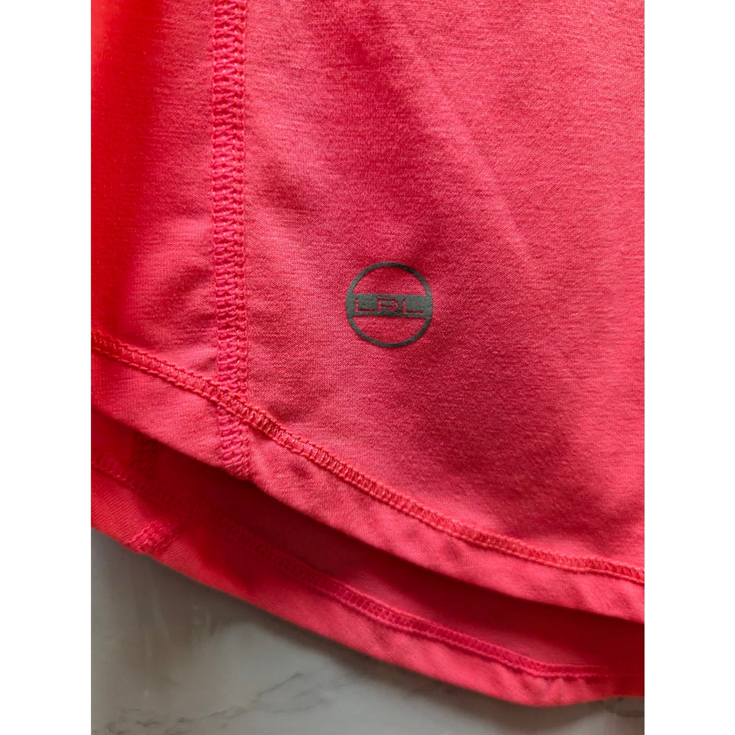 Lauren Ralph Lauren Active Neon Pink Short Sleeve Athletic Tee Size Medium