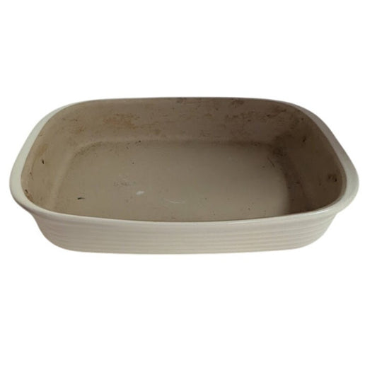 Pampered Chef Stoneware Baking Family Heritage  15 X 10 pre-owned Stone Color