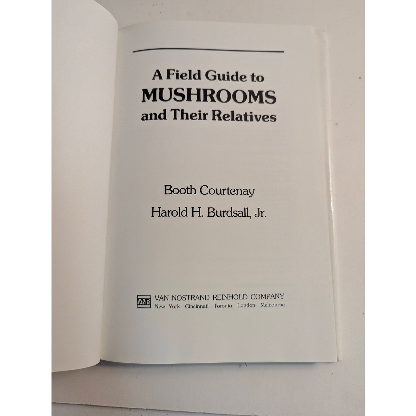 Vintage A Field Guide to Mushrooms and Their Relatives Booth Courtenay 1982