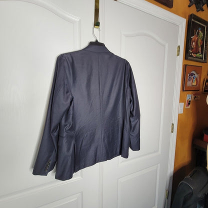 J.Crew Ludlow Men's Navy Blue Cotton-Wool Pick Stitch 2 Button Blazer Jacket 42R
