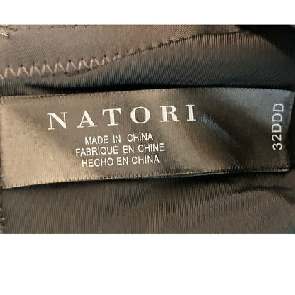 Natori Rose Dream Underwire T-Shirt Bra Sz 32DDD in Coal/Black NWT