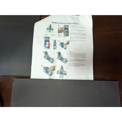 Vredestein 3" Manual Button Press machine and buttons PreOwned