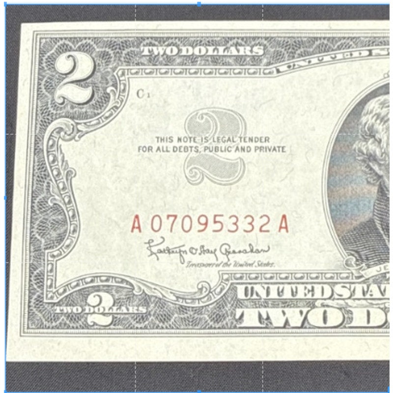 Paper Currency Bank Note USA Paper Money $2 Series 1963 Birthday 07/09/53