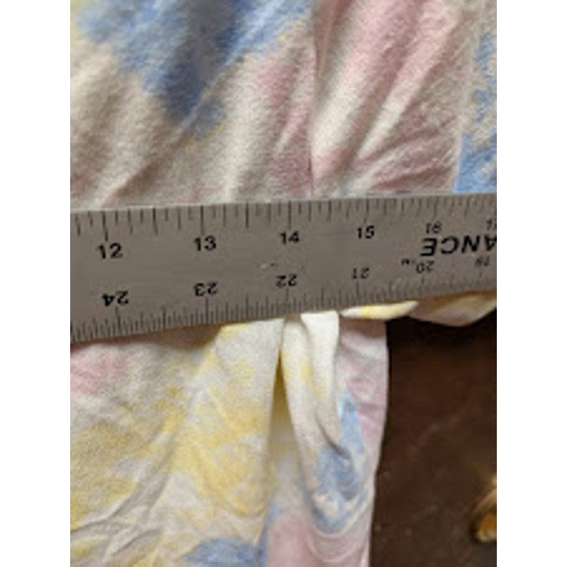 NEW Medium KIKIT Tie Dye Clouds Short Sleeves Pajamas Tops NEW