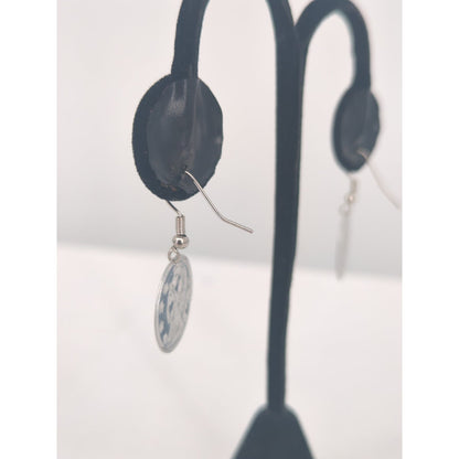 Vintage Silver Tone Coin Dangle Earrings Boho Chic Statement Jewelry