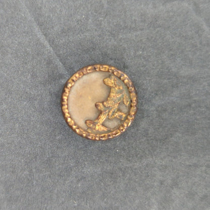 LOT C of 10 Antique Vintage Victorian Brass Mixed Materials Buttons ESTATE FIND