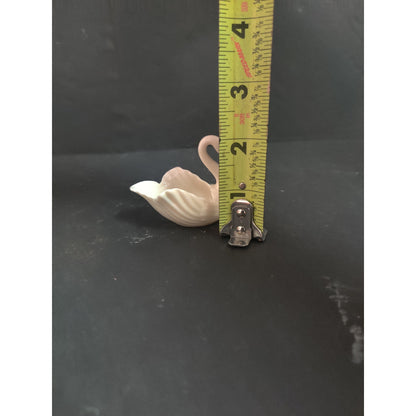 Vintage Lenox Porcelain Swan Figurine Trinket Dish Small Fine China Collectible