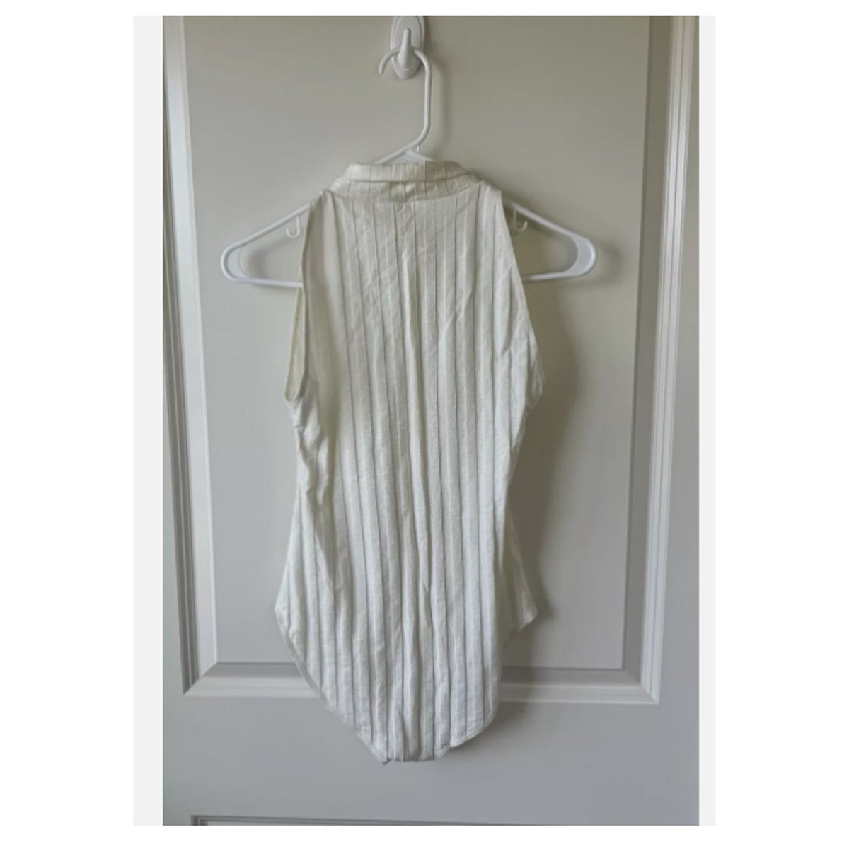 Reformation Isabel Turtleneck Sleeveless Bodysuit Extra Small XS New White NEW