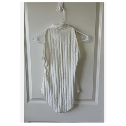 Reformation Isabel Turtleneck Sleeveless Bodysuit Extra Small XS New White NEW