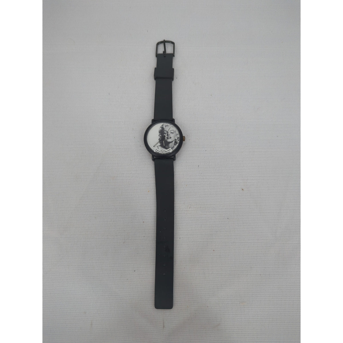 Vintage 1987 Marilyn Monroe Quartz Watch Estate Edition Japan Movt. Rubber Band