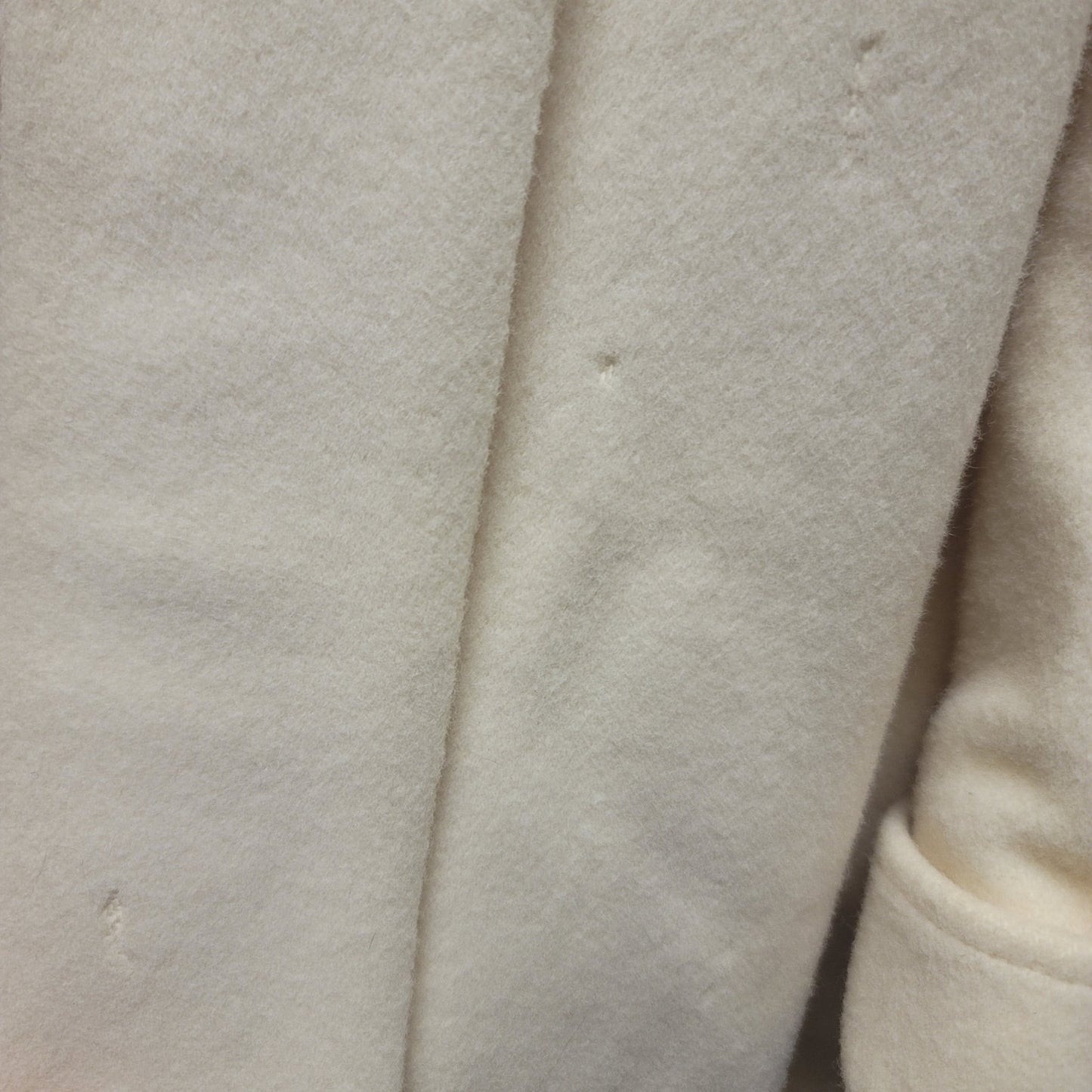 Vintage Cream Pure Wool Swing Coat Classic Minimalist Elegant Winter Overcoat 12