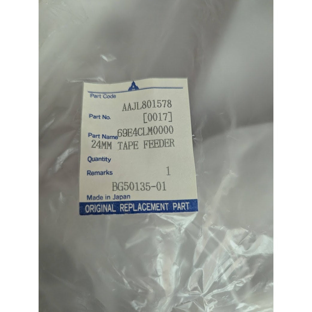 SMT juki FEEDER TAPE 24MM w/ 16mm pitch NEW Made Japan #69E4CLM0000 BG50135-01