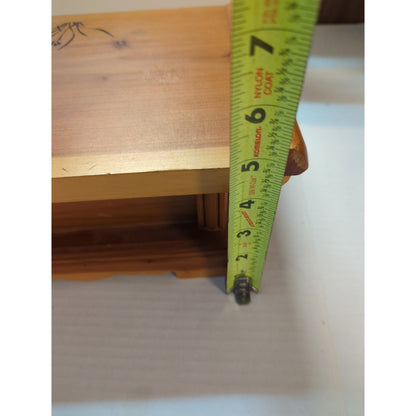 Vintage Asian Wooden Desktop Writing Slope & Organizer Vanity Box