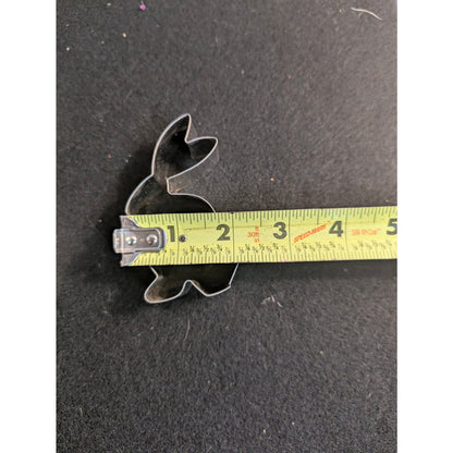 Vintage Metal Mini Cookie Cutters Set of 5 Heart Star Rabbit Diamond Spade Shape