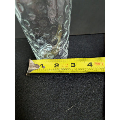 Vintage Mid-Century Bubble Anchor Hocking Clear Glass Tumblers Highball Set of 8