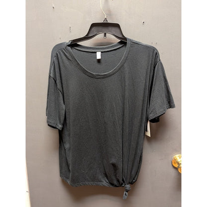 BP. Size XL black casual tee shirt t-shirt short sleeve Knotted detail NEW