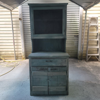Secondhand Sandies: Farmhouse rustic cabinet hutch