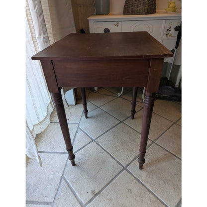 SECONDHAND SANDIES: Simple Wood Side Table with Drawer