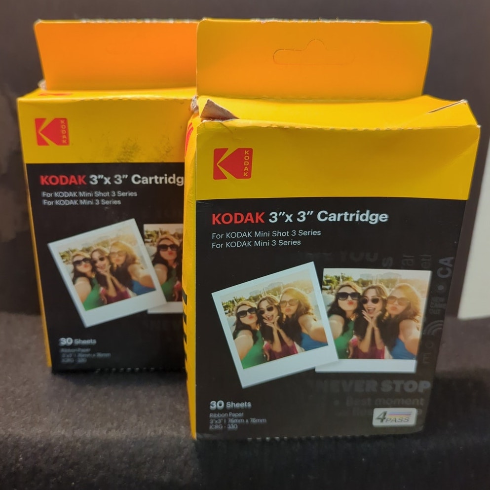 Kodak Mini Shot 3 Series SET of 2 Cartridges 60 sheets total