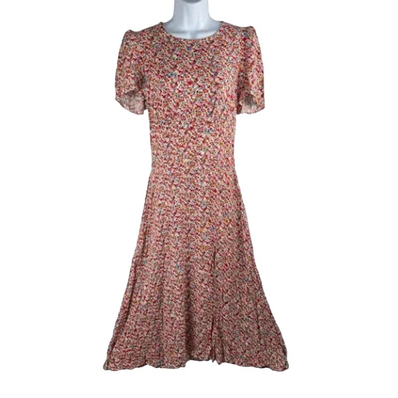 AFRM X NORDSTROM Jamie Print Floral Red Ditsy Dress size Extra Large XL MIDI new