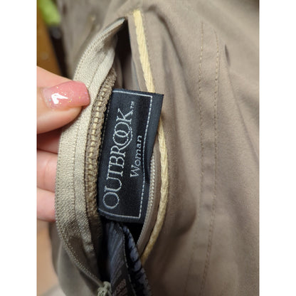 Outbrook Woman Tan Full Zip Jacket Fleece Lined Gorpcore Minimalist Size 1X