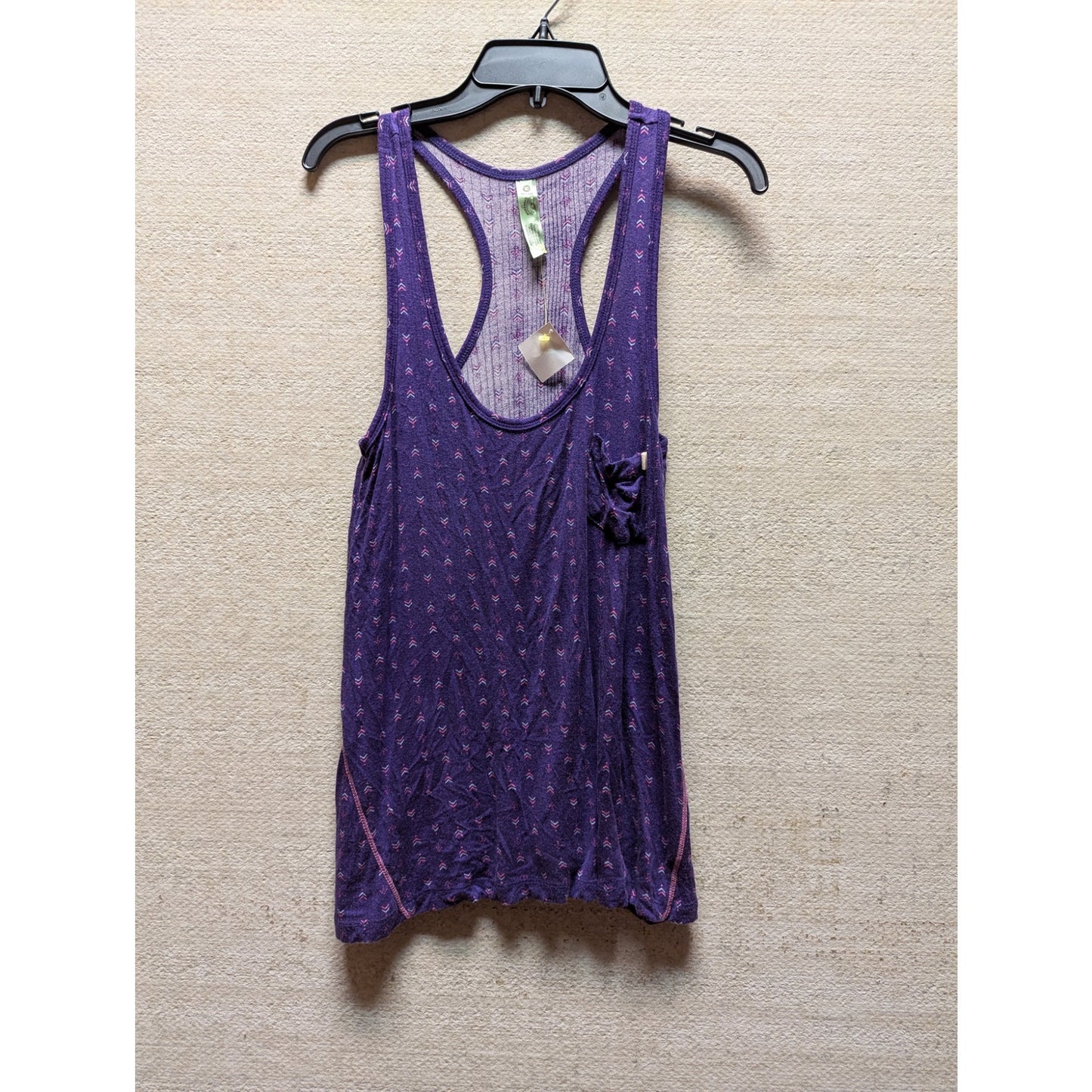 Honeydew Navy Floral Tank Racerback Pocket Top Lace Trim Sleeveless Pj's Medium