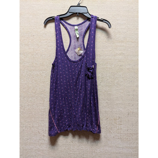 Honeydew Navy Floral Tank Racerback Pocket Top Lace Trim Sleeveless Pj's Medium