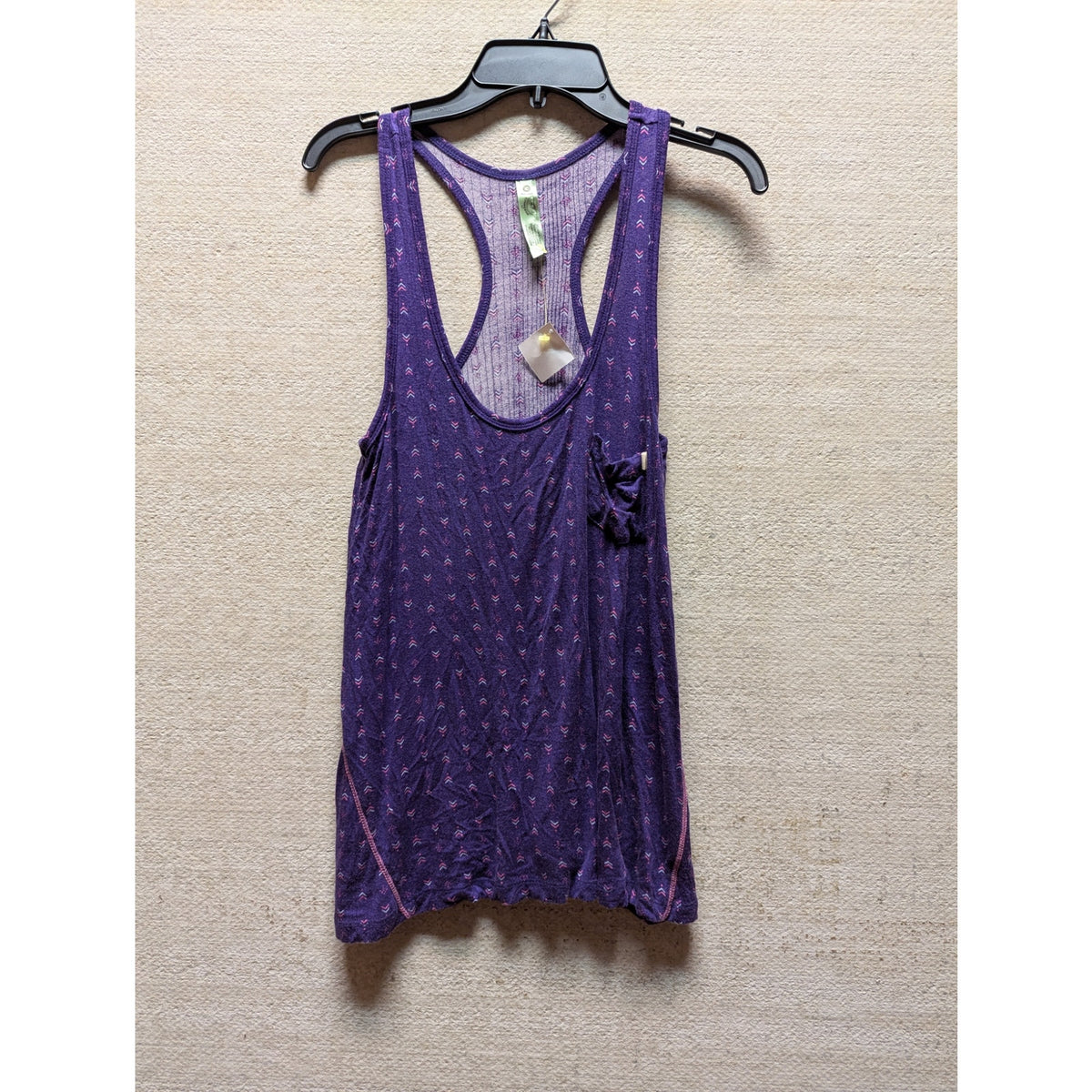 Honeydew Navy Floral Tank Racerback Pocket Top Lace Trim Sleeveless Pj's Medium