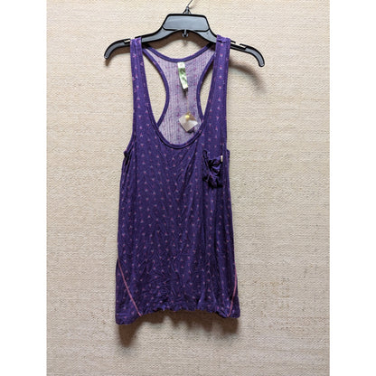 Honeydew Navy Floral Tank Racerback Pocket Top Lace Trim Sleeveless Pj's Medium