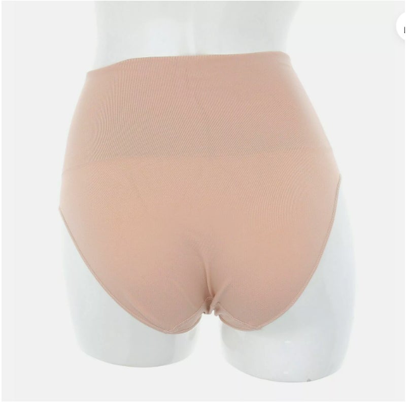 Spanx Women's Oncore High Waisted Soft Brief Rosy Pink Large SS0715