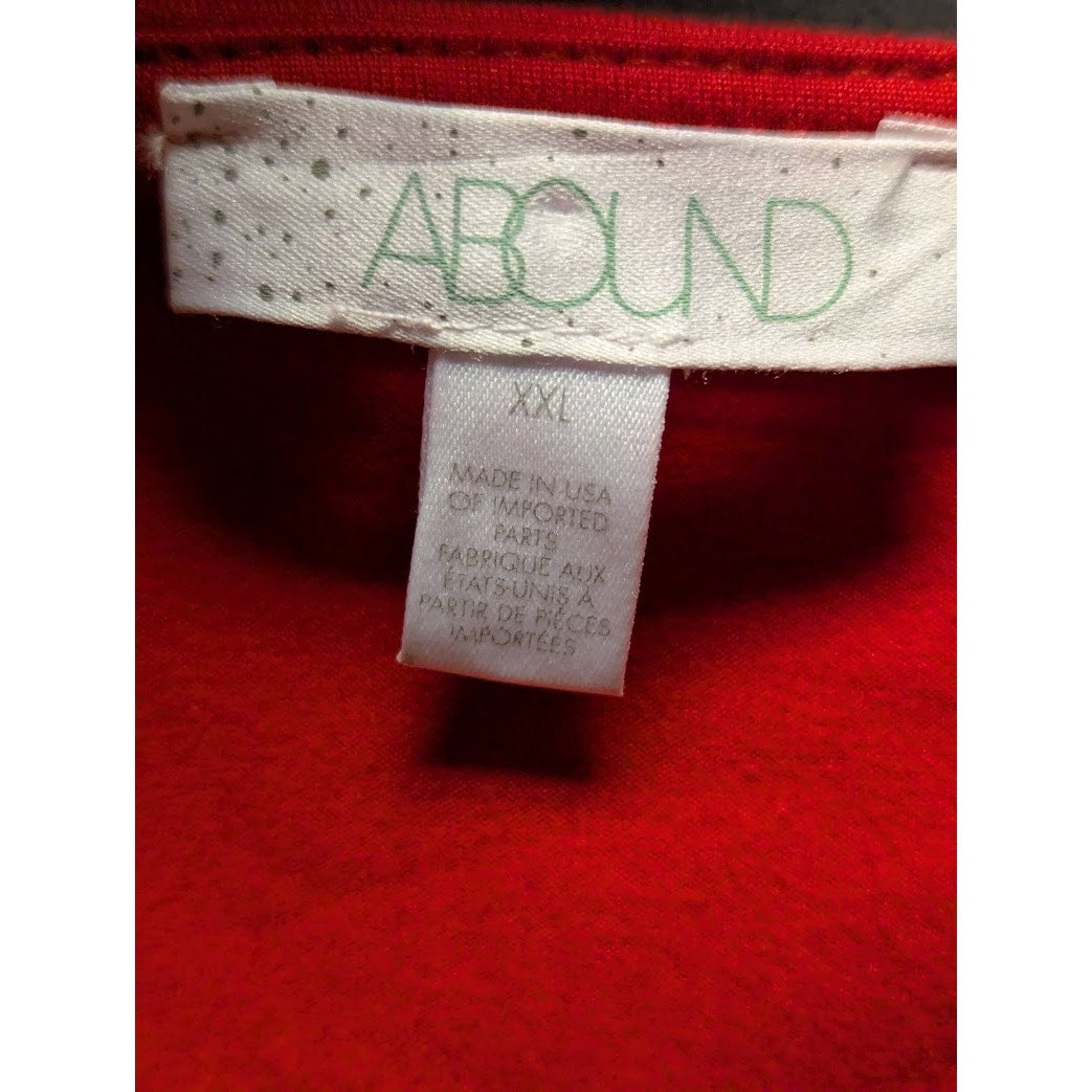 Abound Red Square Neck Short Sleeve Bodysuit Size XXL NEW casual summer
