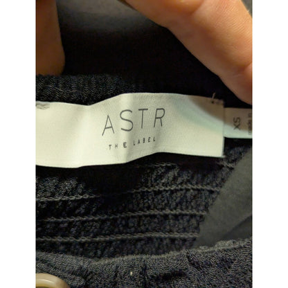 Bonjour Midi Dress ASTR The Label XS Peasant Elastic Back Panel button front