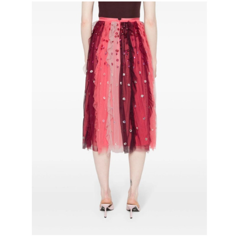 Needle & Thread sequin-embellished tulle midi skirt 8/ Medium Fairycore NEW $346