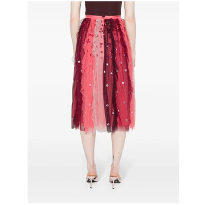 Needle & Thread sequin-embellished tulle midi skirt 8/ Medium Fairycore NEW $346