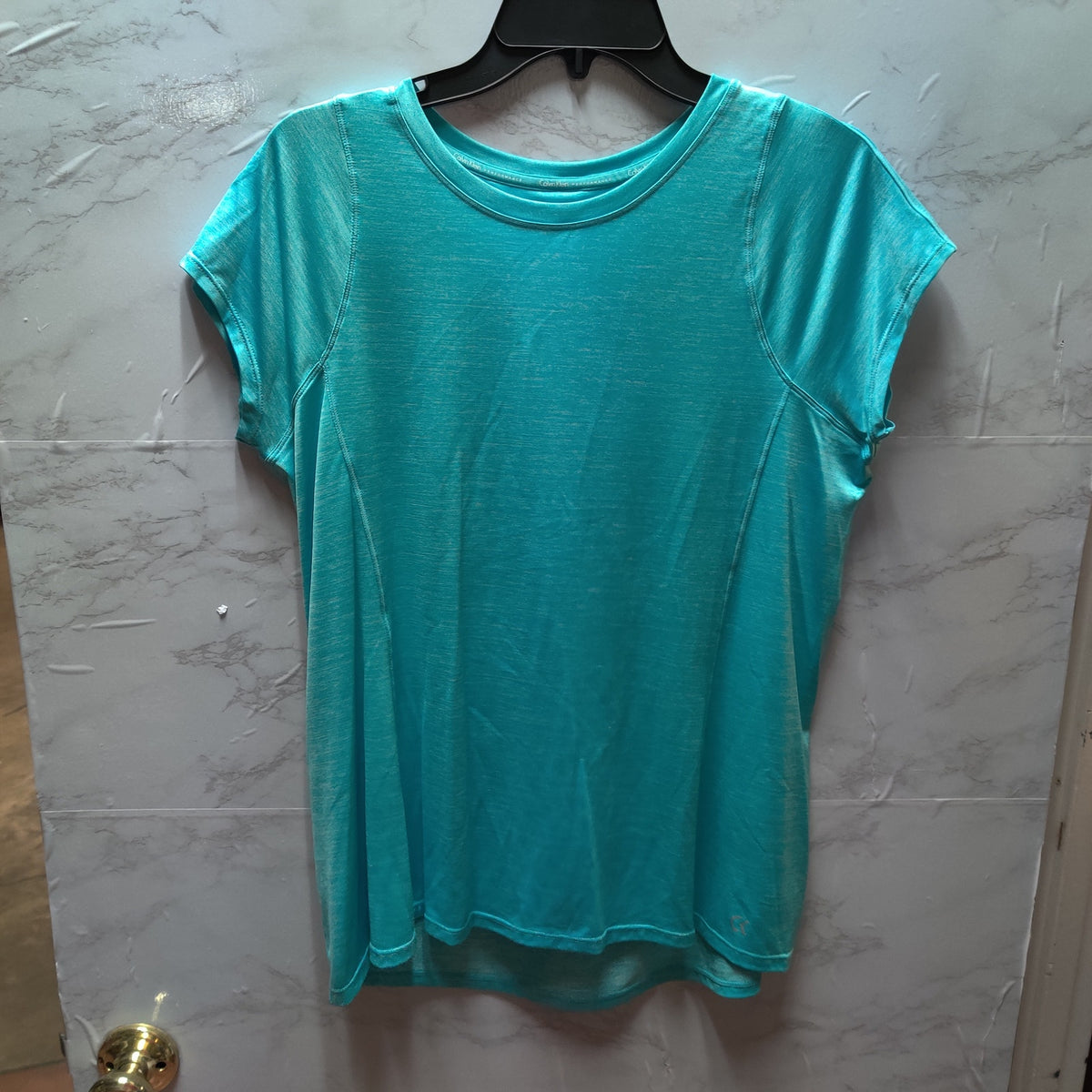 Calvin KCalvin Klein Performance Activewear Top Medium Turquoise Short Sleeve Athletic Teelein Performance Short Sleeve Activewear Top Medium Turquoise T-Shirt