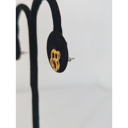 Park Lane Gold Tone Double Heart Petite Stud Earrings Minimalist Wedding