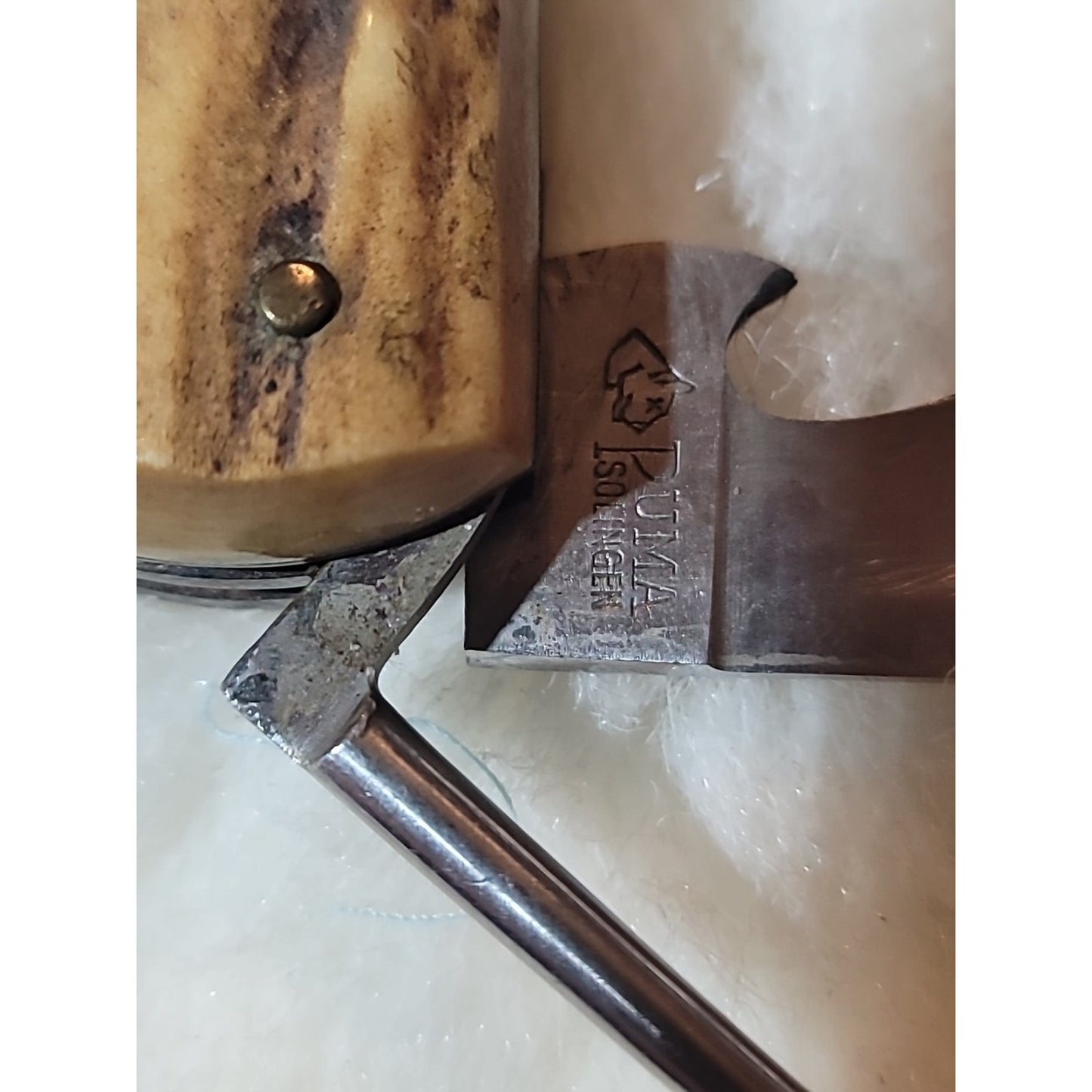 Vintage Puma 959 Jagdmesser Knife With Nice Stag Handle MULTIUSE TOOLS saw Blade