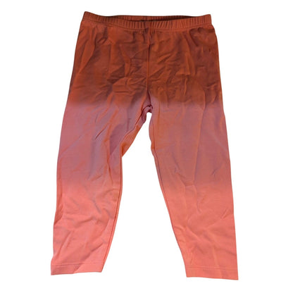 Splendid Kids Coral Pink Dip Dye Two Tone Ombre Stretch Leggings Size 6-12M NEW
