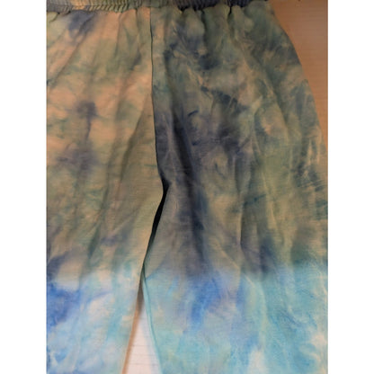 Boho Zuni Kids Girls Blue Tie Dye Jogger Sweatpants NWT 6X